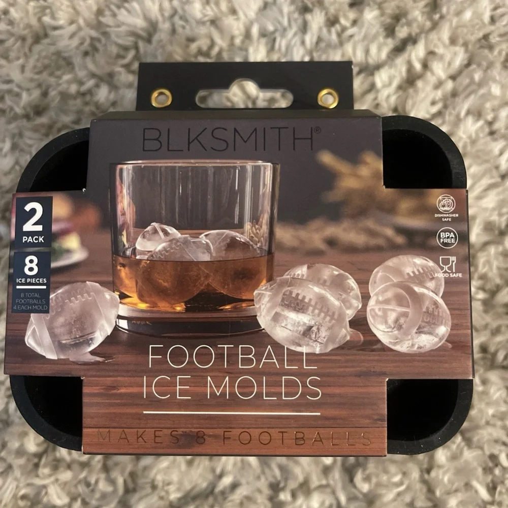 SMITH Black Football Ice Molds